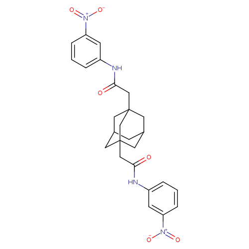 N-(3-nitrophenyl)-2-(3-{[(3-nitrophenyl)carbamoyl]methyl}adamantan-1-yl)acetamide