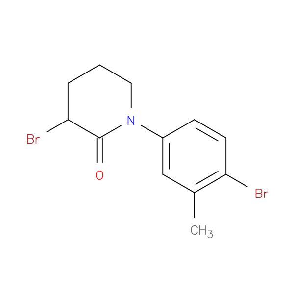 3-bromo-1-(4-bromo-3-methylphenyl)piperidin-2-one