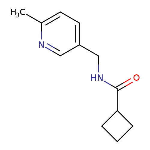 N-[(6-methylpyridin-3-yl)methyl]cyclobutanecarboxamide