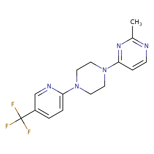 2-methyl-4-{4-[5-(trifluoromethyl)pyridin-2-yl]piperazin-1-yl}pyrimidine