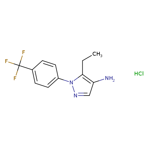 5-ethyl-1-[4-(trifluoromethyl)phenyl]-1H-pyrazol-4-amine hydrochloride
