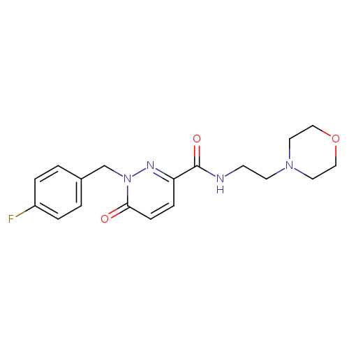 1-[(4-fluorophenyl)methyl]-N-[2-(morpholin-4-yl)ethyl]-6-oxo-1,6-dihydropyridazine-3-carboxamide
