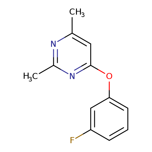4-(3-fluorophenoxy)-2,6-dimethylpyrimidine