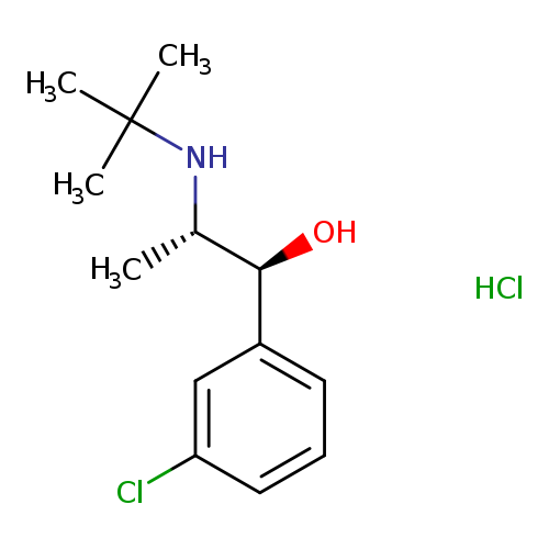 Benzenemethanol,3-chloro-R-[(1R)-1-[(1,1- dimethylethyl)amino]ethyl]-,hydrochloride,(RR)-rel-