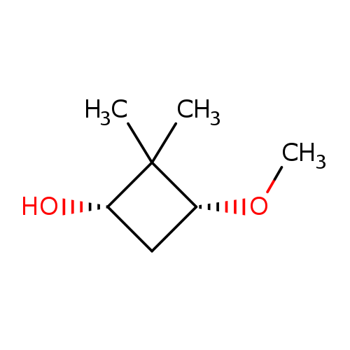 rac-(1R,3S)-3-methoxy-2,2-dimethylcyclobutan-1-ol, cis