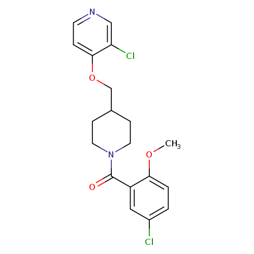 3-chloro-4-{[1-(5-chloro-2-methoxybenzoyl)piperidin-4-yl]methoxy}pyridine