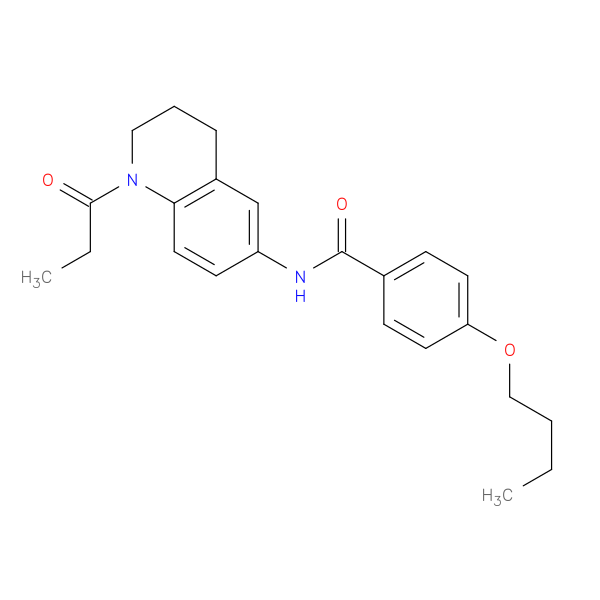4-butoxy-N-(1-propanoyl-1,2,3,4-tetrahydroquinolin-6-yl)benzamide