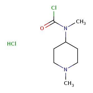 N-methyl-N-(1-methylpiperidin-4-yl)carbamoyl chloride hydrochloride
