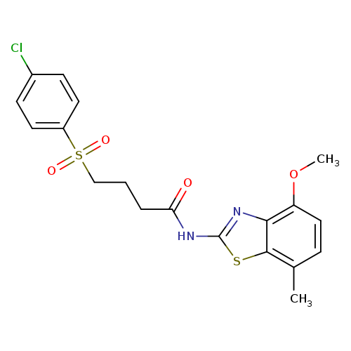 4-(4-chlorobenzenesulfonyl)-N-(4-methoxy-7-methyl-1,3-benzothiazol-2-yl)butanamide