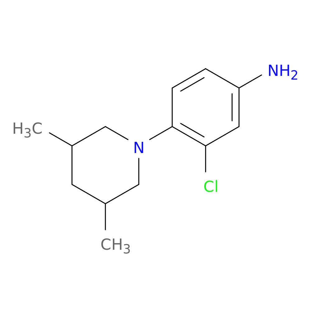 3-Chloro-4-(3,5-dimethylpiperidin-1-yl)aniline