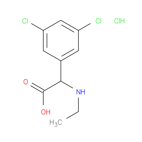 2-(3,5-dichlorophenyl)-2-(ethylamino)acetic acid hydrochloride