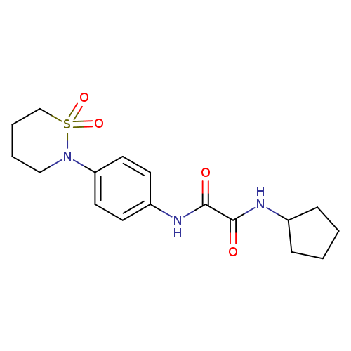 N-cyclopentyl-N'-[4-(1,1-dioxo-1lambda6,2-thiazinan-2-yl)phenyl]ethanediamide