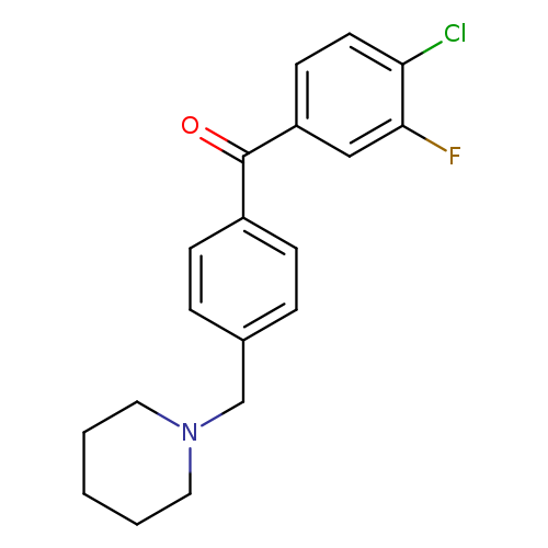 4-Chloro-3-fluoro-4'-piperidinomethyl benzophenone