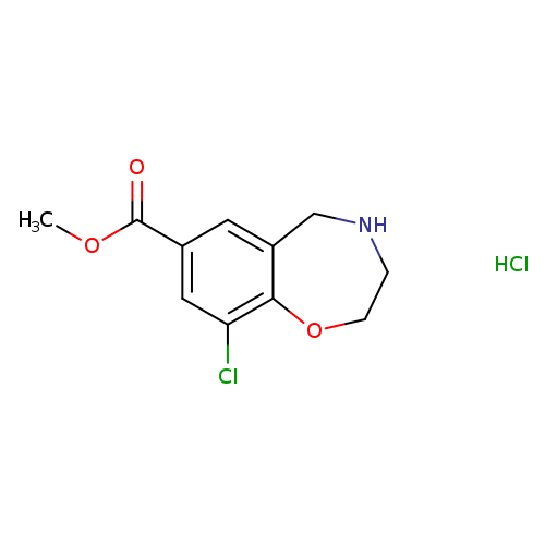methyl 9-chloro-2,3,4,5-tetrahydro-1,4-benzoxazepine-7-carboxylate hydrochloride
