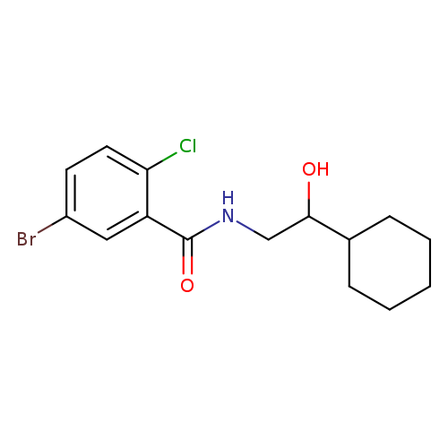 5-bromo-2-chloro-N-(2-cyclohexyl-2-hydroxyethyl)benzamide