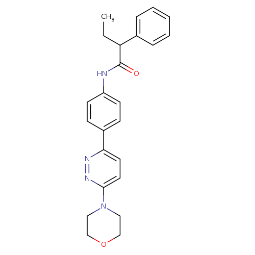 N-{4-[6-(morpholin-4-yl)pyridazin-3-yl]phenyl}-2-phenylbutanamide