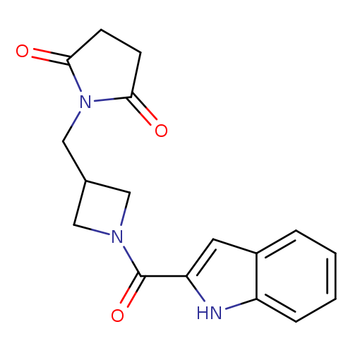 1-{[1-(1H-indole-2-carbonyl)azetidin-3-yl]methyl}pyrrolidine-2,5-dione