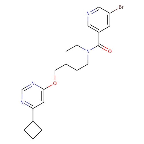 4-{[1-(5-bromopyridine-3-carbonyl)piperidin-4-yl]methoxy}-6-cyclobutylpyrimidine