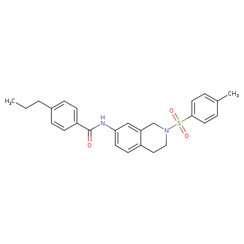 N-[2-(4-methylbenzenesulfonyl)-1,2,3,4-tetrahydroisoquinolin-7-yl]-4-propylbenzamide