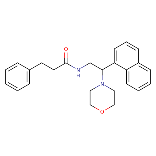 N-[2-(morpholin-4-yl)-2-(naphthalen-1-yl)ethyl]-3-phenylpropanamide