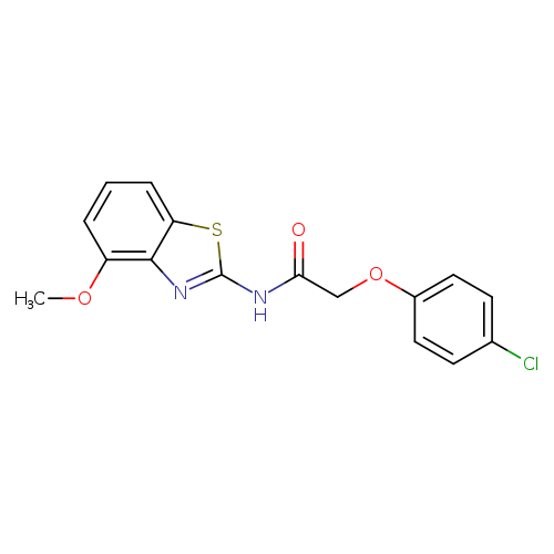2-(4-chlorophenoxy)-N-(4-methoxy-1,3-benzothiazol-2-yl)acetamide