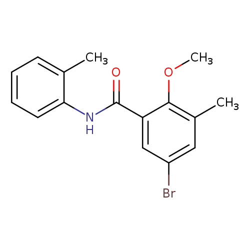 5-bromo-2-methoxy-3-methyl-N-(2-methylphenyl)benzamide