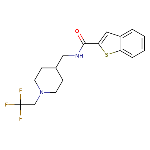 N-{[1-(2,2,2-trifluoroethyl)piperidin-4-yl]methyl}-1-benzothiophene-2-carboxamide