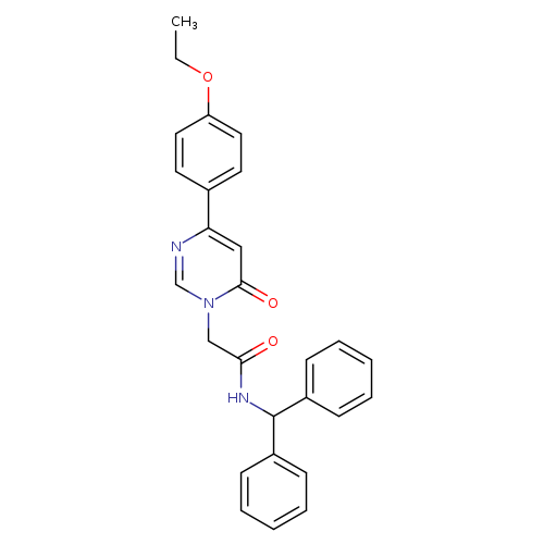 N-(diphenylmethyl)-2-[4-(4-ethoxyphenyl)-6-oxo-1,6-dihydropyrimidin-1-yl]acetamide
