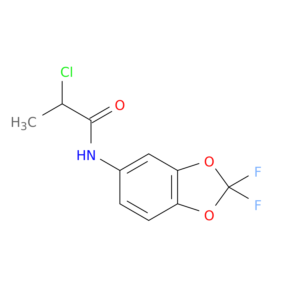 2-chloro-N-(2,2-difluoro-1,3-dioxaindan-5-yl)propanamide