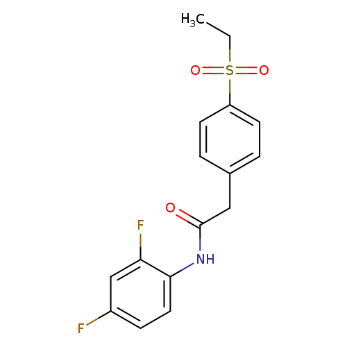 N-(2,4-difluorophenyl)-2-[4-(ethanesulfonyl)phenyl]acetamide