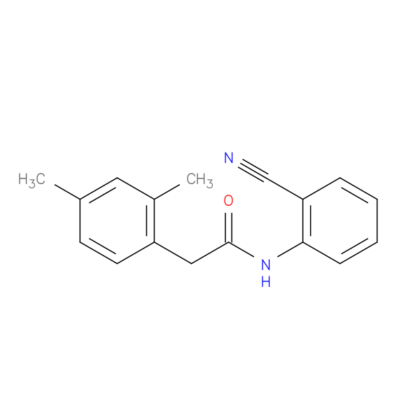 N-(2-cyanophenyl)-2-(2,4-dimethylphenyl)acetamide