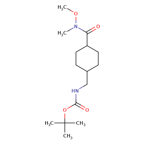 trans-4-[(Boc-amino)methyl]-N-methoxy-N-methylcyclohexanecarboxamide