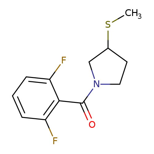 1-(2,6-difluorobenzoyl)-3-(methylsulfanyl)pyrrolidine