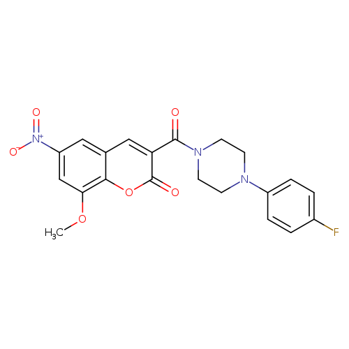 3-[4-(4-fluorophenyl)piperazine-1-carbonyl]-8-methoxy-6-nitro-2H-chromen-2-one