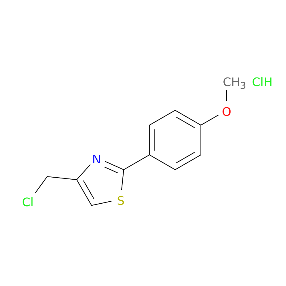 4-(chloromethyl)-2-(4-methoxyphenyl)-1,3-thiazole hydrochloride
