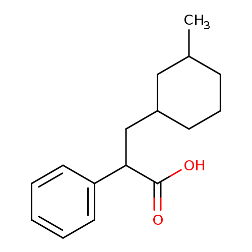 3-(3-methylcyclohexyl)-2-phenylpropanoic acid, Mixture of diastereomers