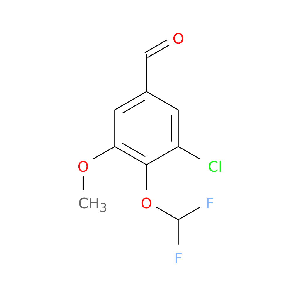 3-chloro-4-(difluoromethoxy)-5-methoxybenzaldehyde
