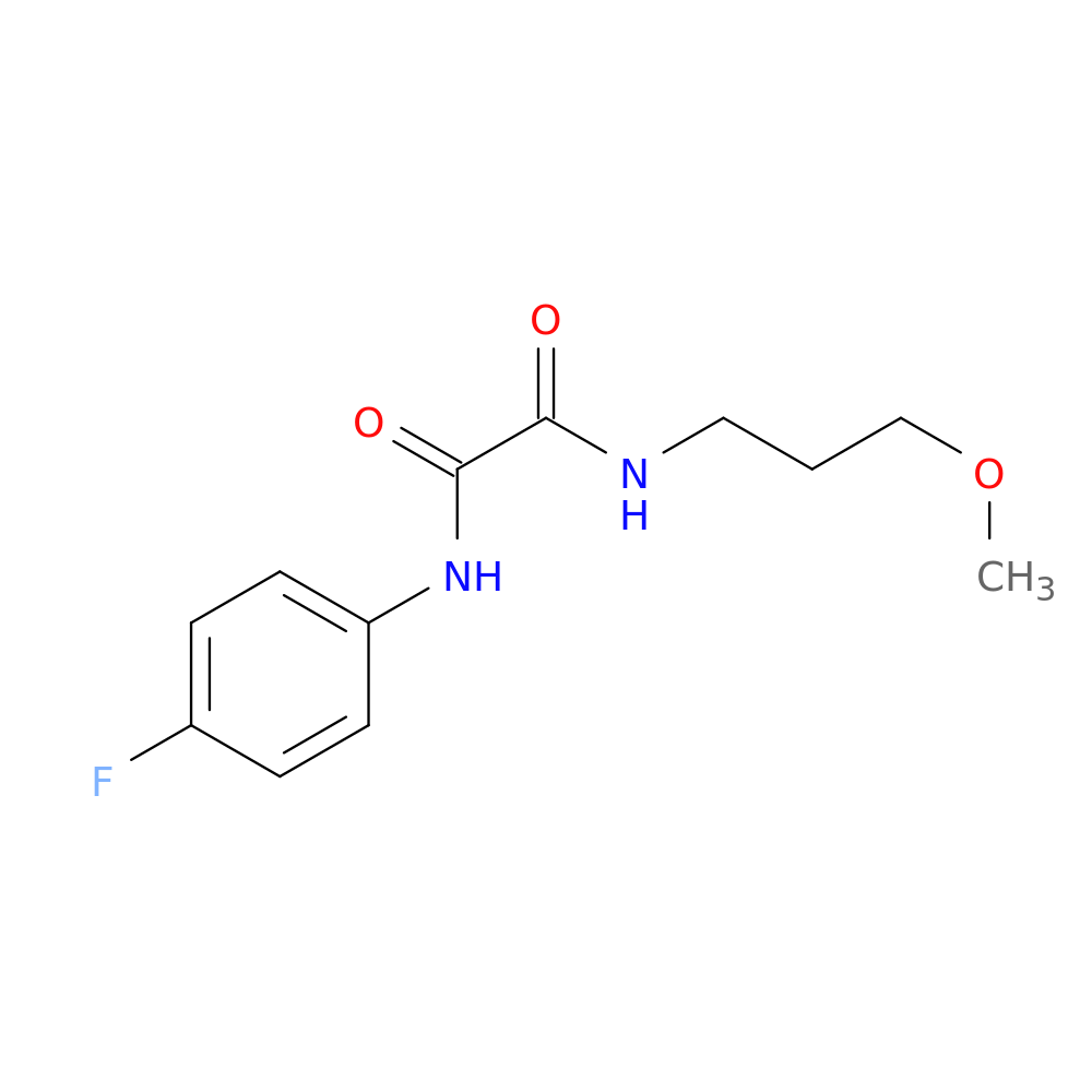 N'-(4-fluorophenyl)-N-(3-methoxypropyl)ethanediamide