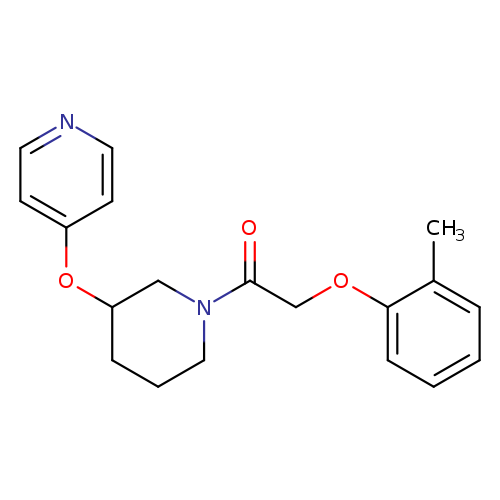 2-(2-methylphenoxy)-1-[3-(pyridin-4-yloxy)piperidin-1-yl]ethan-1-one