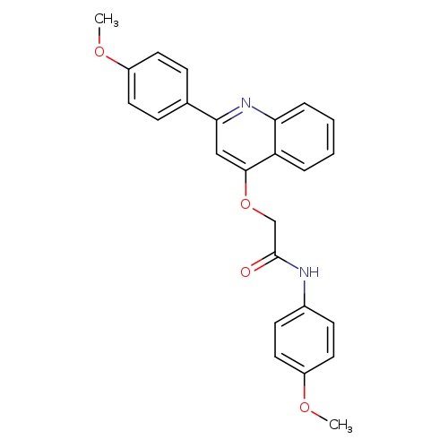 N-(4-methoxyphenyl)-2-{[2-(4-methoxyphenyl)quinolin-4-yl]oxy}acetamide
