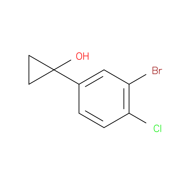1-(3-bromo-4-chlorophenyl)cyclopropan-1-ol