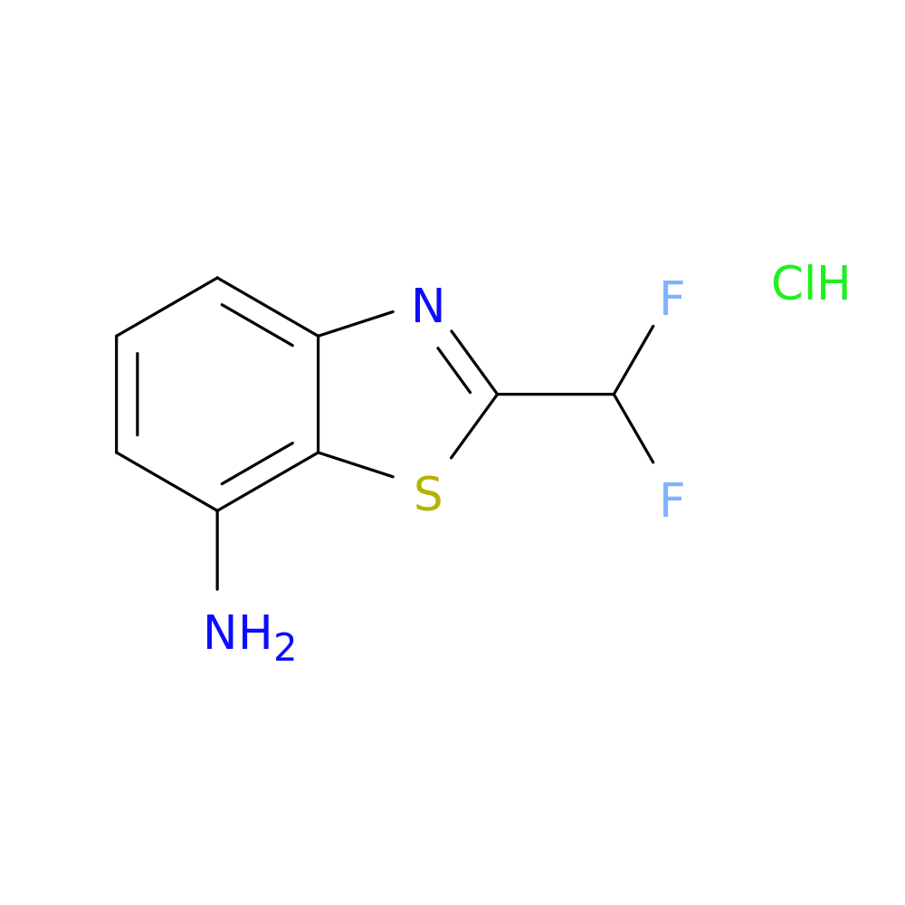 2-(difluoromethyl)-1,3-benzothiazol-7-amine hydrochloride