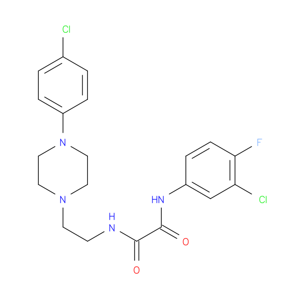 N'-(3-chloro-4-fluorophenyl)-N-{2-[4-(4-chlorophenyl)piperazin-1-yl]ethyl}ethanediamide
