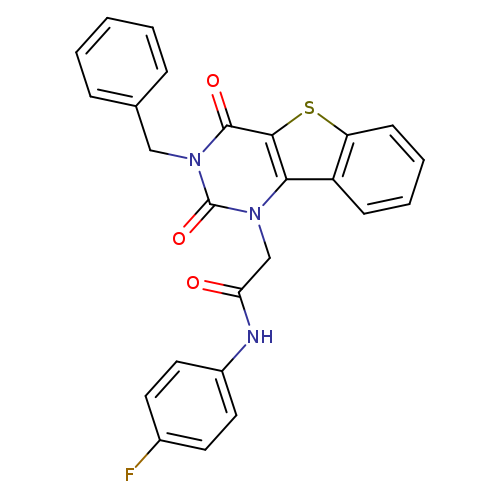 2-{5-benzyl-4,6-dioxo-8-thia-3,5-diazatricyclo[7.4.0.0^{2,7}]trideca-1(9),2(7),10,12-tetraen-3-yl}-N-(4-fluorophenyl)acetamide