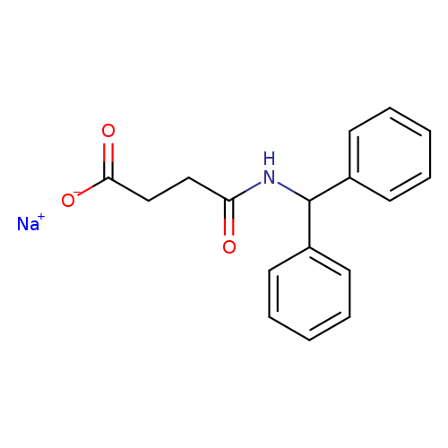 sodium 3-[(diphenylmethyl)carbamoyl]propanoate