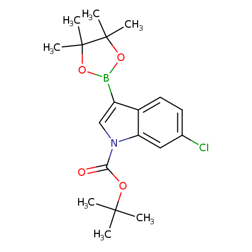 1H-Indole-1-carboxylic acid, 6-chloro-3-(4,4,5,5-tetramethyl-1,3,2-dioxaborolan-2-yl)-, 1,1-dimethylethyl ester