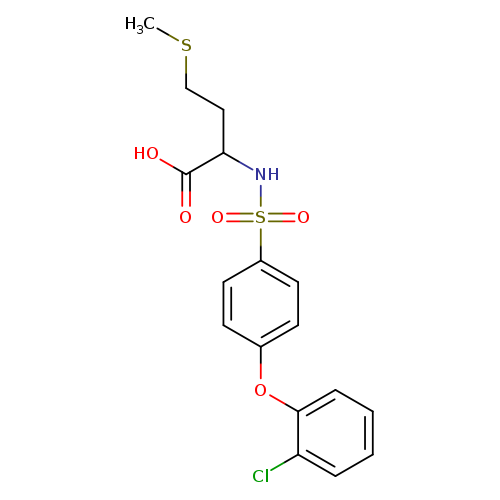 N-([4-(2-Chlorophenoxy)phenyl]sulfonyl)(methyl)homocysteine