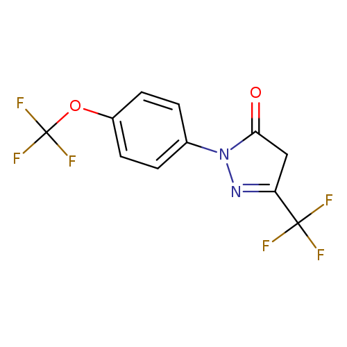 1-[4-(trifluoromethoxy)phenyl]-3-(trifluoromethyl)-4,5-dihydro-1H-pyrazol-5-one