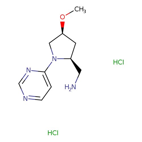 [(2S,4S)-4-Methoxy-1-(pyrimidin-4-yl)pyrrolidin-2-yl]methanamine dihydrochloride