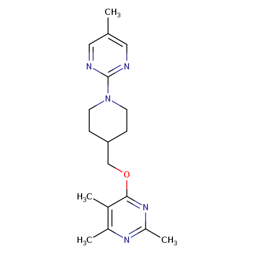 2,4,5-trimethyl-6-{[1-(5-methylpyrimidin-2-yl)piperidin-4-yl]methoxy}pyrimidine